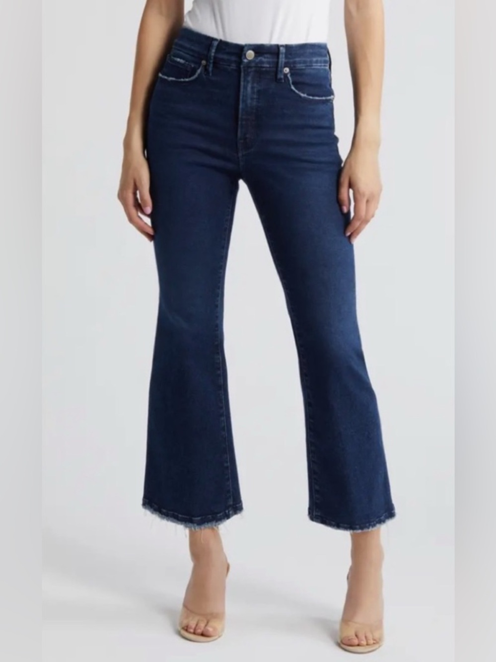 Good  American Crop Mini Boot Cut -Brand New With Tags